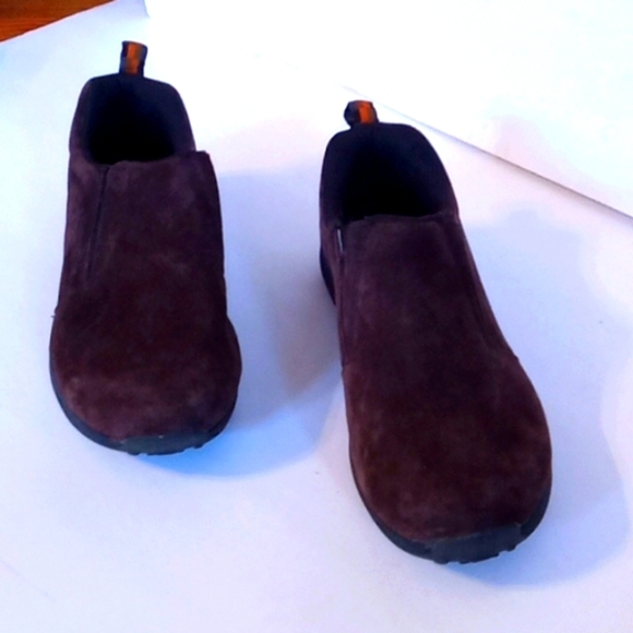 Merrell brown suede slip on shoes - Picture 2 of 7